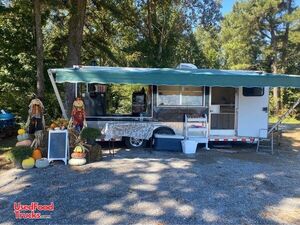 Used 2014 - 8' x 30' Mobile Barbecue Food Trailer with Porch.