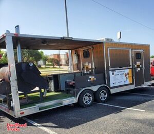 2020 36' Barbecue Concession Trailer with Porch / Used Mobile BBQ Rig.
