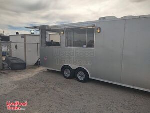 Lightly Used Custom 2017 8.5' x 22' Charmac BBQ Trailer w/  Myron Mixon Smoker & Full Kitchen