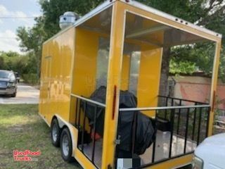 NEW 2018 - 8.5' x 16' BBQ Concession Trailer / Mobile Kitchen with Porch.
