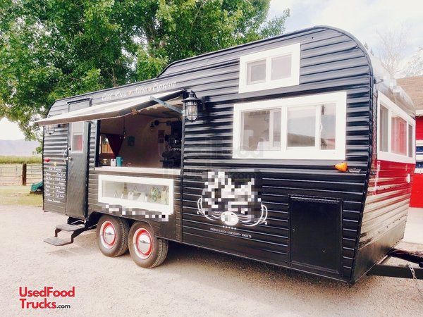 Turnkey Mobile Cafe Business- 1972 8.5' x 19' Vintage Coffee Concession Trailer.