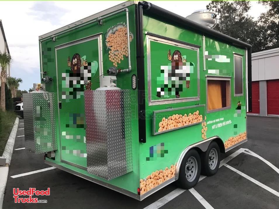 2018 8.5' x 14' Rock Solid Mini Donut Concession Trailer / Lil Orbits