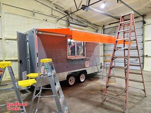 2025 7' x 14' Kitchen Concession Food Trailer with Pro Fire System