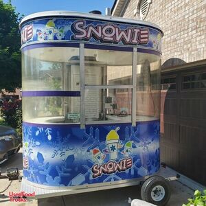 2009 Snowie 5' x 8' Shaved Ice Vending Trailer / Used Mobile Concession Unit.