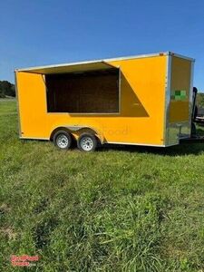 New - 7' x 16' Empty Concession Trailer | Ready to Customize Trailer