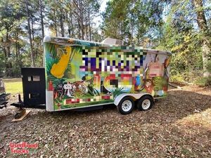 Used - 16' Shaved Ice Trailer Snowball Concession Trailer