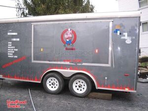 Inspected and Approved 2008 - 16' Mobile Barbecue Food Trailer.