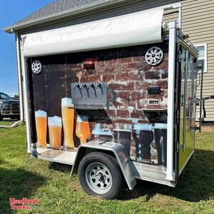 12' Portable Pub Trailer with 4 Keg Freezer | Beverage Trailer