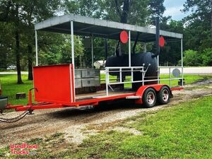 2014 Home Built Custom Barbecue Rig Smoker Food Trailer / Used Mobile BBQ Unit