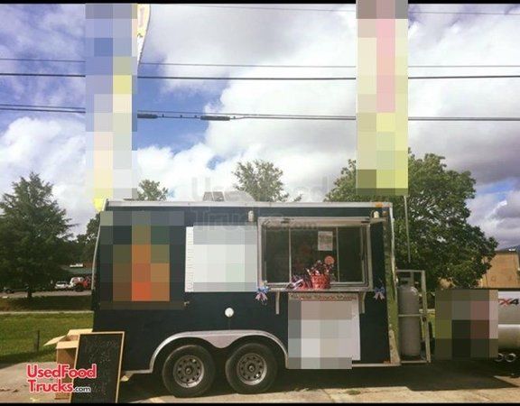 2015 - 7.5' x 14' Mobile Kitchen Food Concession Trailer