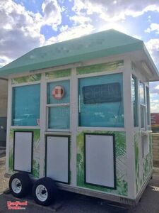 Fully Operational 7' x 10' Tropical Sno Shaved Ice Concession/Snowball Trailer