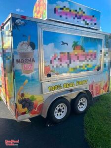 Slightly Used 2017 - 18' Smoothie and Shaved Ice Concession Trailer