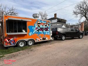 2013-  8' x 18' Kitchen Food Concession Trailer with Pro Fire System