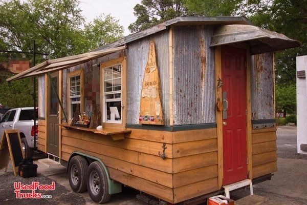 2016 Rustic Cabin Style Custom Food Concession Trailer Mobile Kitchen.