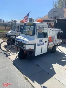 Complete Mobile Ice Cream Truck Business with 2 Cushman Mini Trucks and 2 Peddler Bicycles.