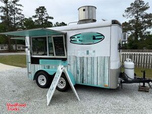 Eye Catching. 2004 7' x 12' Kitchen Food Concession Trailer with Pro-Fire System