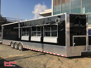 2017 - 8.5' x 32' Mobile Kitchen Food Concession Trailer