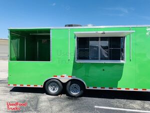 2018 - 8' x 22' Used Concession Trailer / Mobile Kitchen with Porch.