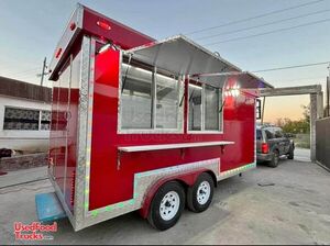 2024 8' x 16' Kitchen Food Concession Trailer with Pro-Fire System