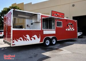 Like New - 2018 8.5' x 30' Barbecue Food Concession Trailer with Porch