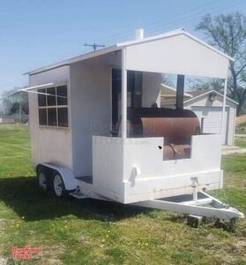 2002 -16'  Barbecue Food Trailer with Southern Yankee Smoker and Porch.