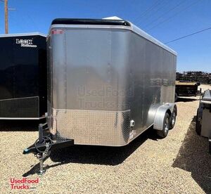 Like New 2017 - 7' x 12' Empty Food Concession Trailer/Mobile Food Unit