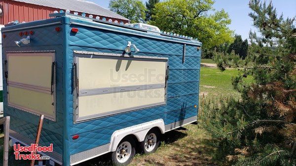 Very Clean Used 2006 8' x 14' Street Food Concession Trailer.