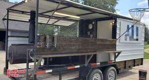 2018 - 8' x 20' BBQ Concession Trailer with Porch / Mobile Barbeque Rig.