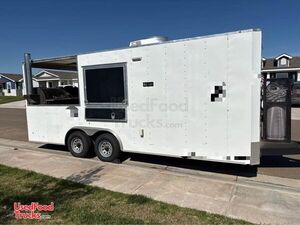 2021 Barbecue Food Concession Trailer with Fire Suppression & Porch