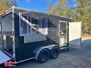 2016 7' x 16' Food Kitchen Concession Trailer Mobile Vending Unit w/ Pro Fire System