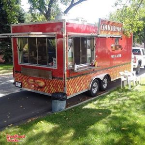 2010 8' x 23' Very Versatile Red Food Concession Trailer