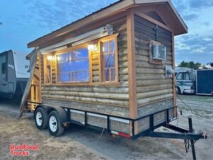 Cute Cabin Style 2010 Food Concession Trailer with Porch and New Equipment.