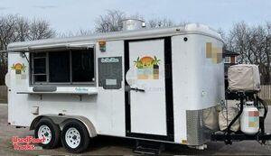Turnkey - 2022 7' x 16' Interstate Mobile Kitchen Food / Pizza Concession Trailer