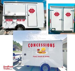 NEW - 2024 7' x 12' Cargo Craft Concession Trailer | Mobile Street Vending Unit