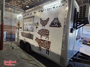 2021 8.5' x 16' Rock Solid Cargo Kitchen Food Concession Trailer with Fire Suppression