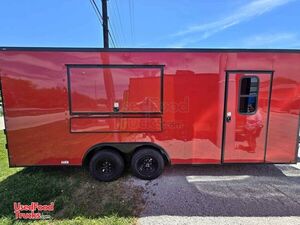 Like New - 8.5' x 20' - Kitchen Food Concession Trailer | Mobile Vending Unit + Pro Fire System