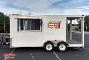 2013-7'x16' Food Concession Trailer with Porch 2014 Kitchen