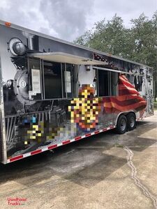 Fully-Loaded 2014 - 8' x 28' Barbecue Kitchen Food Concession Trailer.