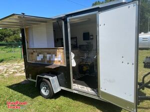 2017 - 12' Street Vending Concession Trailer with Shiny Exterior.