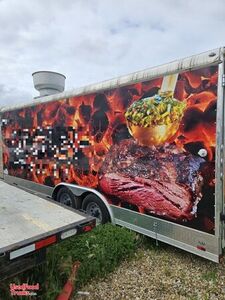 2023 8.5 x 20' Barbecue Kitchen Food Concession Vending Trailer with Pro Fire System