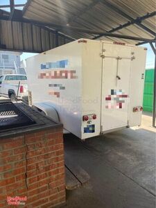 Refrigerated Catering BBQ Service Trailer with 2 Custom BBQ Pits