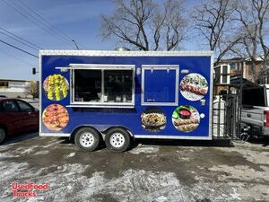2025 18' Mobile Kitchen Food Concession Trailer with Pro Fire System