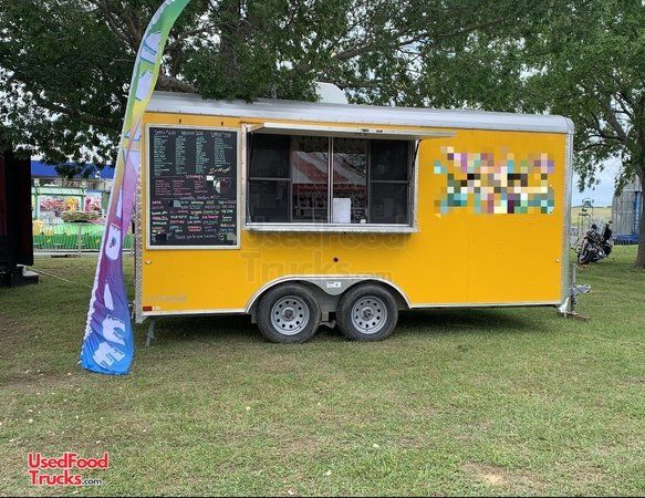 Turnkey 2018 Cargo Craft 8.5' x 16' Shaved Ice Concession Trailer
