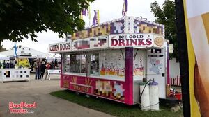 2006 - 8' x 16' Carnival Style Fun Food Trailer with Dodge Ram 250 Van.