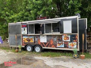 20' Barbecue Concession Trailer/ Mobile Barbecue Unit with Porch + Smoker