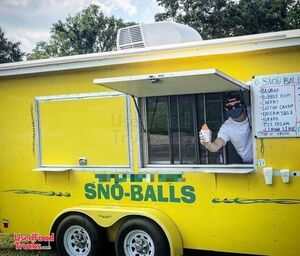 Very Clean 2018 Sno-Pro 6' x 14' Shaved Ice Concession Trailer/Mobile Snowball Store.