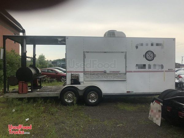 2008 - 30' BBQ Concession Trailer with Porch / Food Concession Trailer.