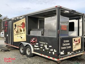 2015 8.5' x 30' Barbecue Concession Trailer with 9' Porch/Commercial BBQ Rig