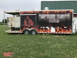 2014 - 8.5' x 26' BBQ Concession Trailer with Porch.