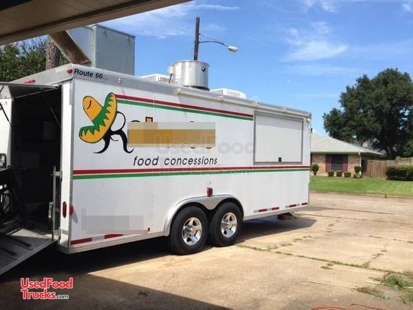 2005 - 8' x 20' Food Concession Trailer / Ready to Cook Mobile Kitchen Unit